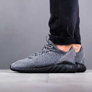 adidas originals tubular doom sock primeknit trainers in grey by3564