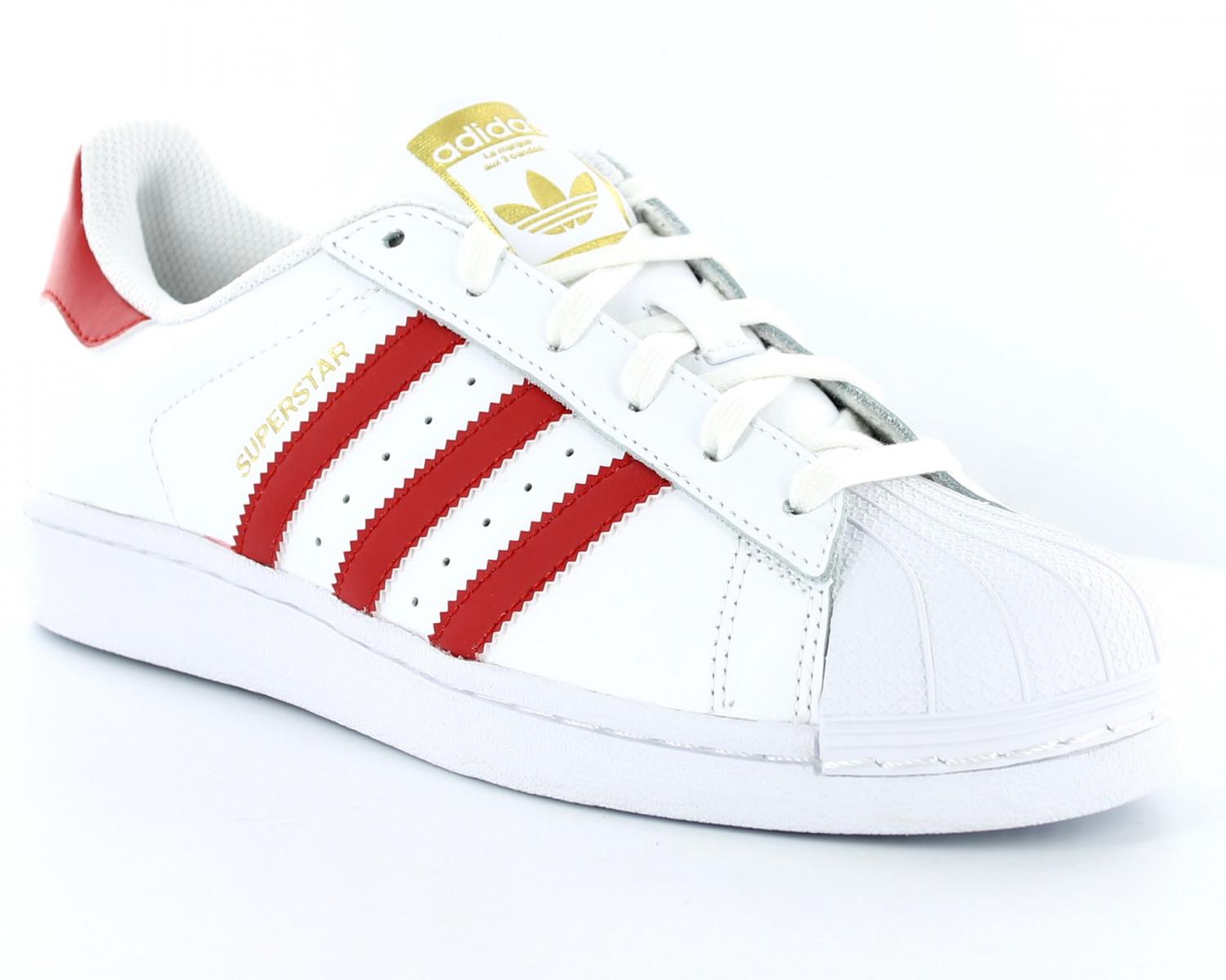 adidas blanche rouge