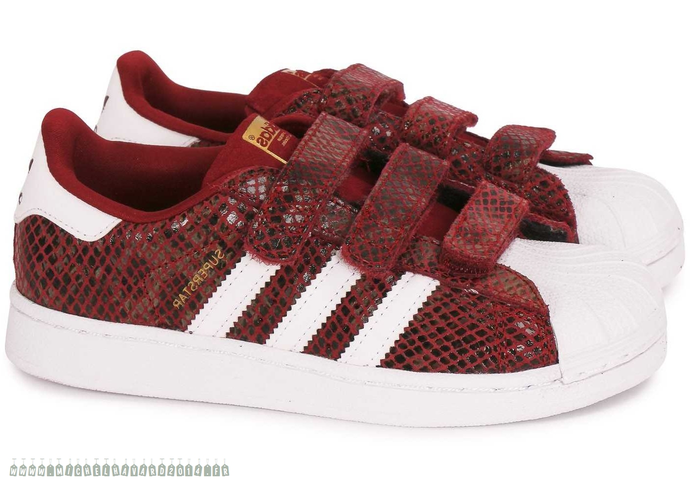 adidas superstar junior rouge