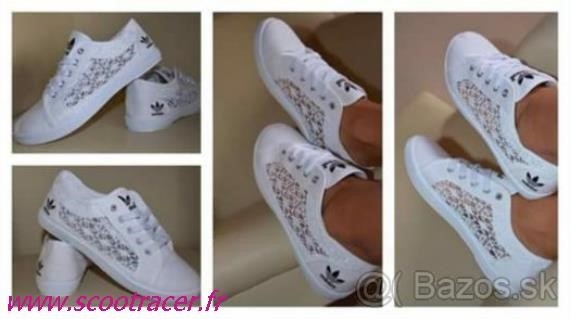 basket adidas avec dentelle