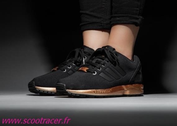 basket adidas zx flux femme noir